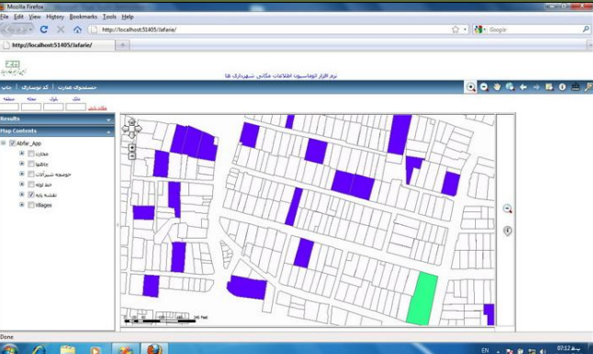 و مميزی امالک شهرداری جعفریه (GIs Web)